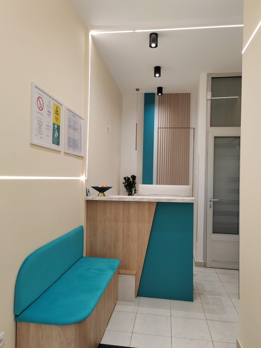 Recepcija centra za 3d snimanje zuba