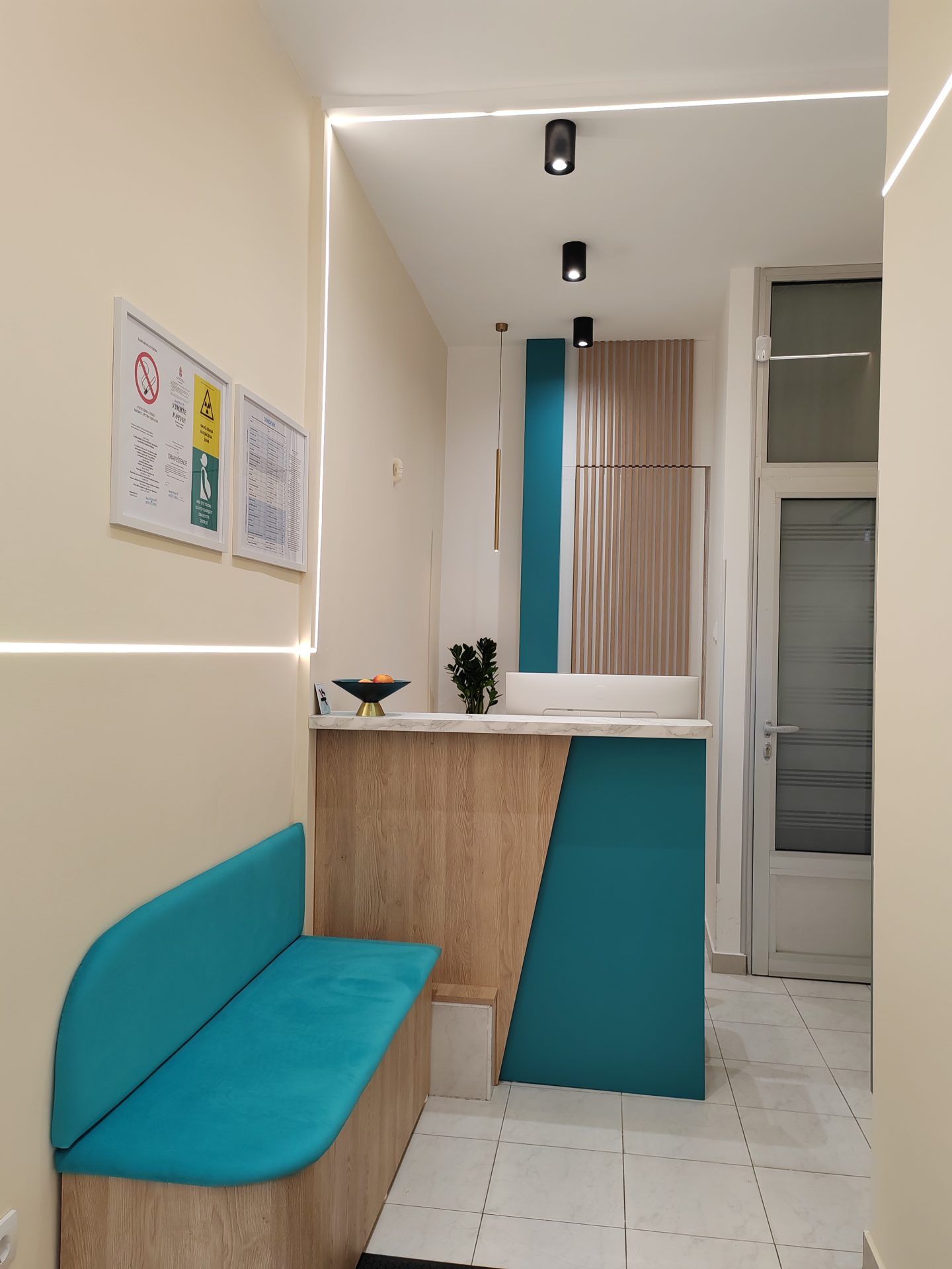 Recepcija Dental Scan centra za snimanje zuba u Beogradu — prijem pacijenata