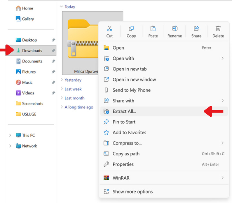 Kako pokrenuti CBCT snimak - korak 1