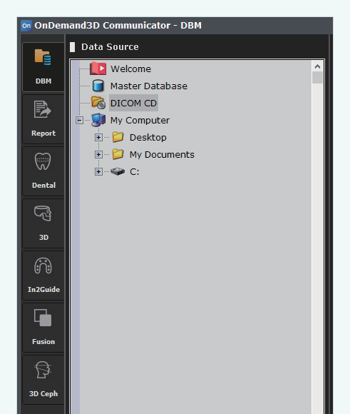 box-shadow OnDemand3D Communicator – DBM modul i Data Source navigacija