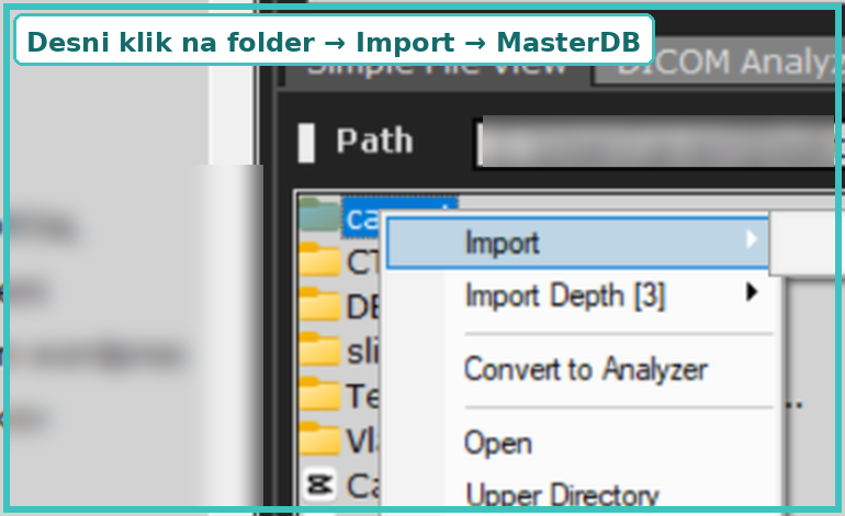 box-shadow OnDemand3D – desni klik na folder, Import, MasterDB