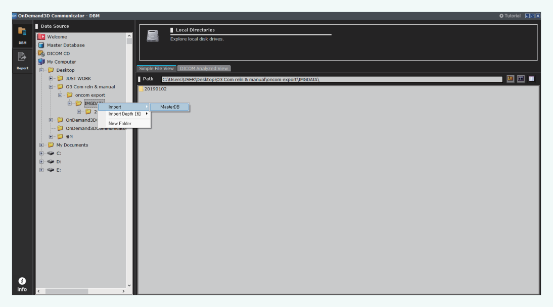 box-shadow OnDemand3D – My Computer, Desktop i folder pacijenta