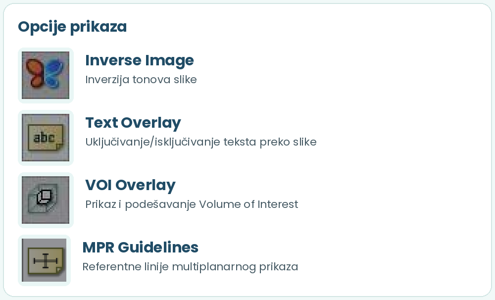 OnDemand3D – Inverse Image, Text Overlay, VOI Overlay i MPR Guidelines